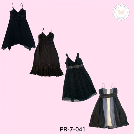 Midnight Black Poly Dress – Chic Everyday Fashion (PR-7-041)