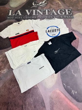 Vintage Branded T-Shirts Mix | Nike Adidas Puma Reebok Lacoste barbour Kappa Umbro | Y2K & 90s Wholesale