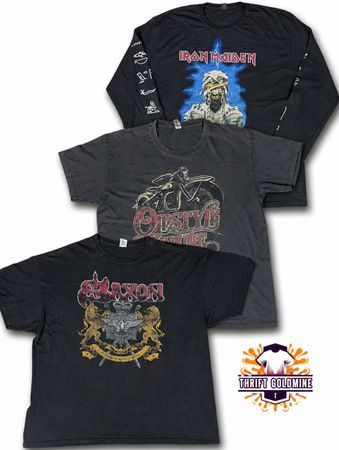 Vintage Music Band printed T Shirt Y2K Heavy Metal Graphic printed T-Shirts