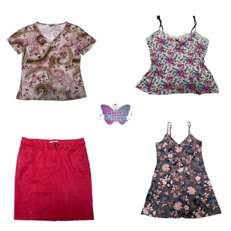 Y2K Vintage Women’s Floral Mix Clothing (SV-098)