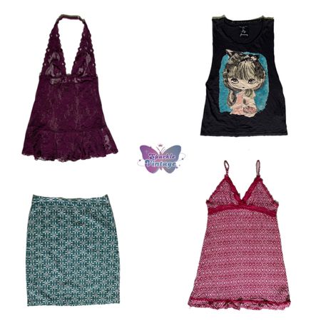 Premium Y2K Vintage Mixed Tops & Mini Skirts Bundle (SV-099)
