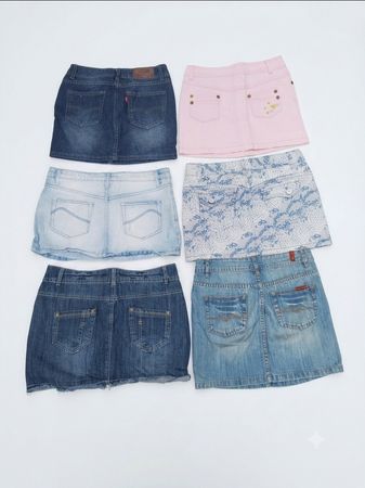 La Y2K Vault: Mix Curato di Gonne Mini in Denim Vintage (VM-58)