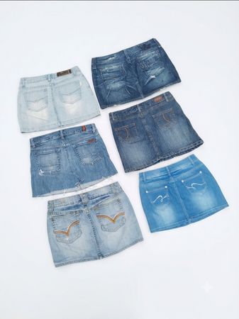McBling Starlet Era: Assorted Low-Rise Jean Skirts Bundle
(VM-62)