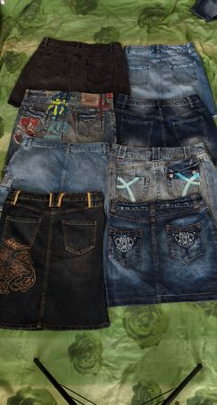 Unbranded Denim mini skirt