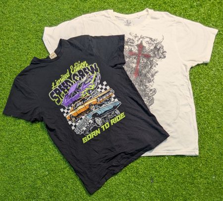 6605 - Vintage Style Half Sleeves T-Shirts