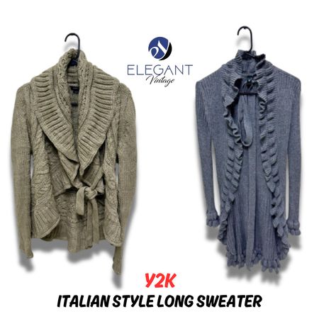 Y2K Italian Style Long Sweaters - EV0188