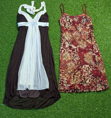 6609 - Y2K Stil Maxi-, Midi- und Mini-Kleid