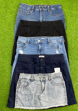 Denim mini &midi skirt id 40