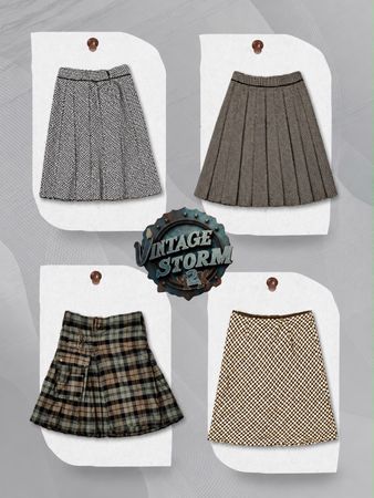 Y2K Wool Skirt