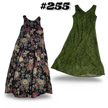 Y2K midi dress (floral and abstract mesh)