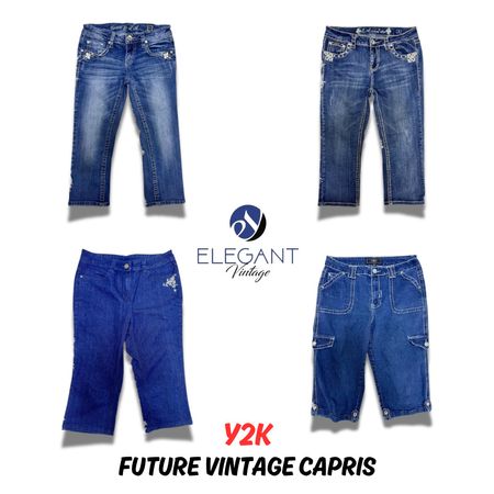 Y2K Future Vintage Capri Pants - EV0260