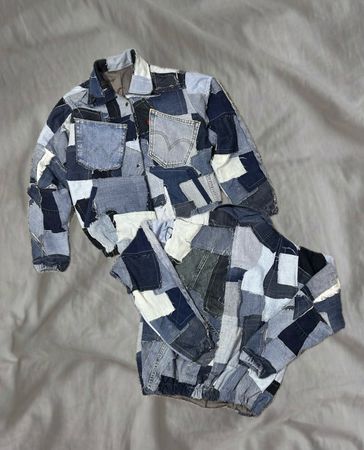 Upcycled Levi’s Denim Patchwork Jacket