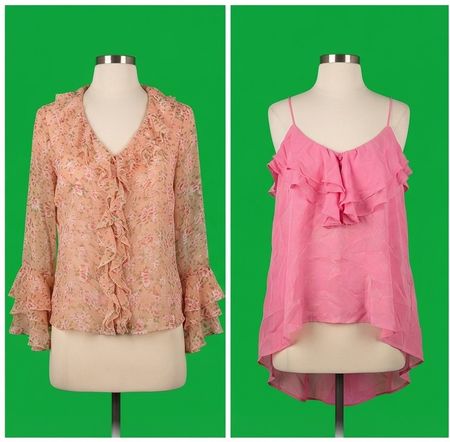 Y2K 100%Silk Blouse vl67