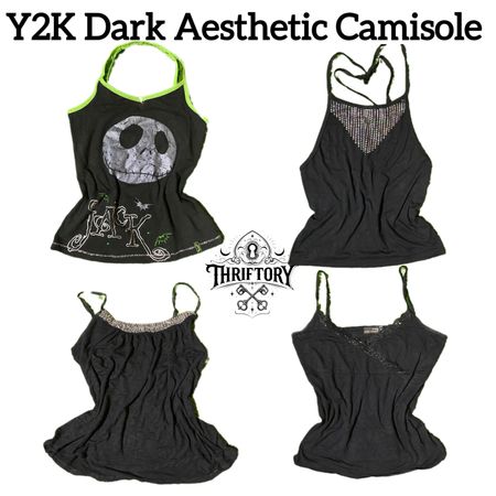Y2K Dark Aesthetic Camisole TY-080