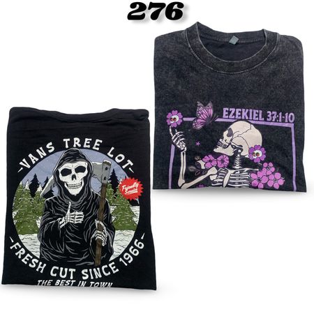 Skeleton printed T-Shirts (brand) Almost Famous #276.