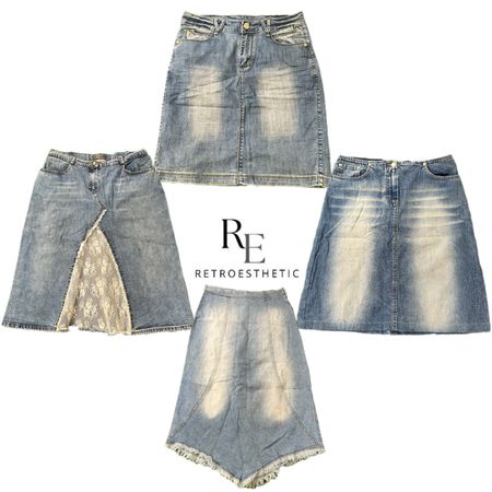 Y2K PARIS HILTON ERA GIRL DENIM MIDI SKIRT RE-3470