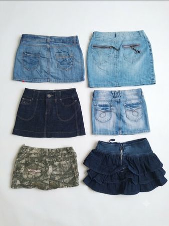 Curated Low Rise Denim Mini Skirts Bulk Fleek Stock
(VM-74)