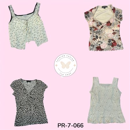 Y2K Printed Mesh-Look Poly Top – Trendy Vintage Fashion (PR-7-066)
