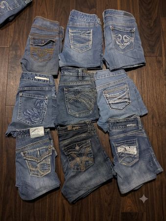 SILVER AND OTHER BRAND MINI MICRO SHORTS (17)