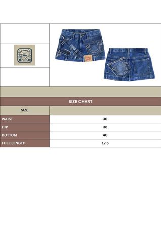 Upcycled Denim y2k Mini Skirt