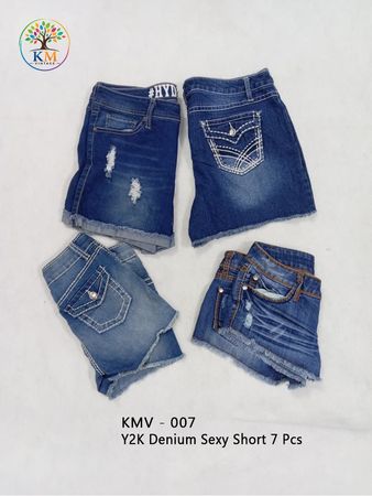 Y2K Denium Sexy Short  ( KMV - 007 )