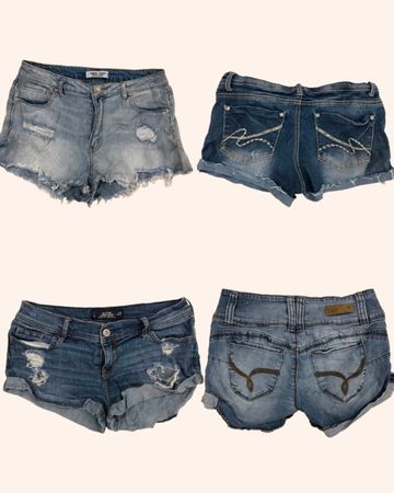 Y2K Denim Mini Shorts (RSS-14)