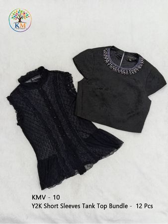 Y2K Short Sleeves Tank Top Bundle (KMV - 10 )