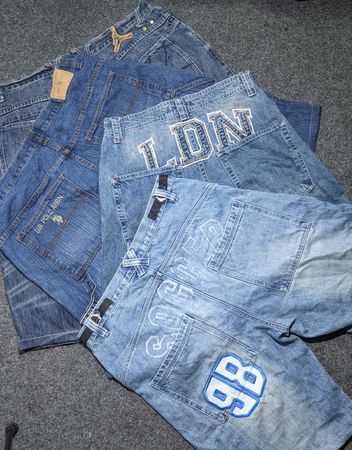 Y2K Hip-hop Baggy jeans shorts