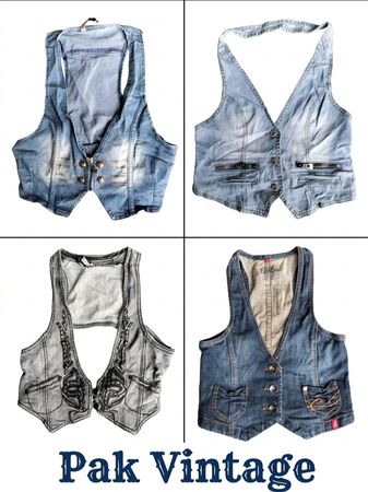 Denim waistcoat 15 pieces