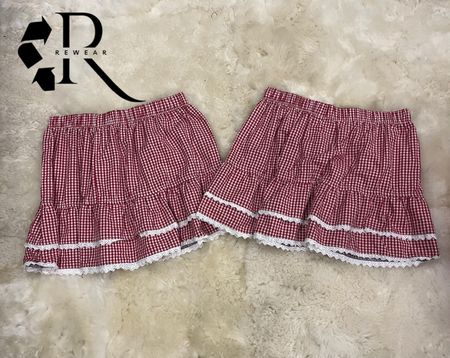 Upcycled Y2k Ruffle Skirt