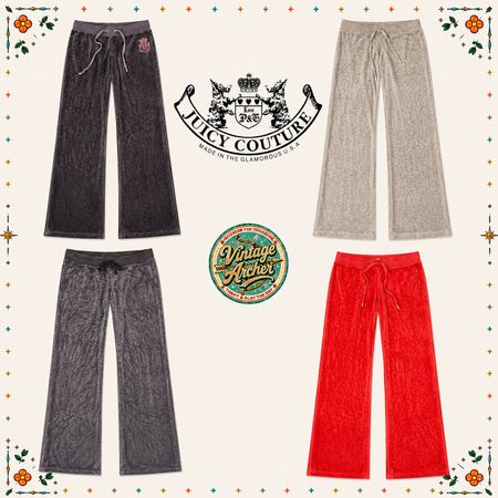 Y2K Juicy Couture Velour Sweat Pants: 9pcs J4
