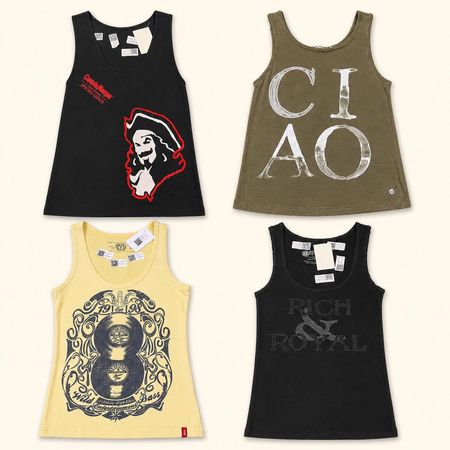 Y2K Graphic Tank Top Bundle | Vintage Indie Grunge Streetwear