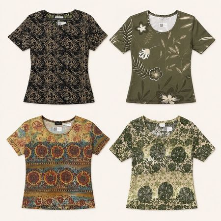 Y2k Floral Printed Tops