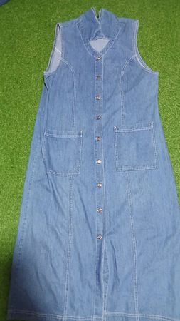 Denim women tranch coat