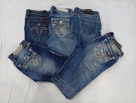 CR9930 Vintage Rock Revival Flare & Straight Jeans