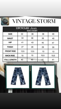 Upcycled Denim Patch Jeans