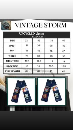 Upcycled Japanese Denim Baggy Jeans