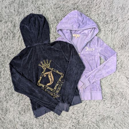 ***Y2K Juicy Couture Hooded Velour Jacket