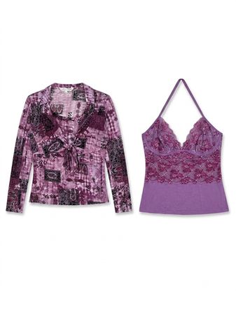(FV-1984) Romantic Grunge Y2K Tops