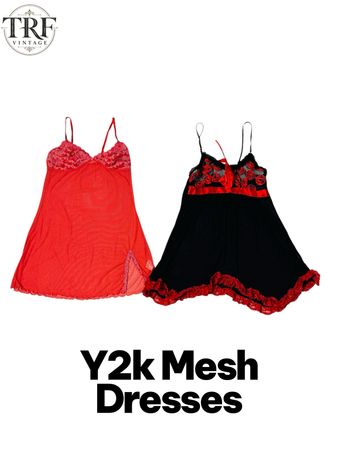 Y2k Mesh Dresses.       #0067