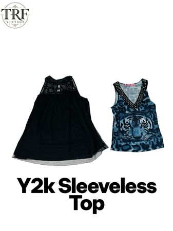 Y2K Sleeveless Top.     #0069