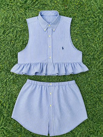 Upcycle Ralph Lauren & Tommy Hilfiger Ensemble à volants
