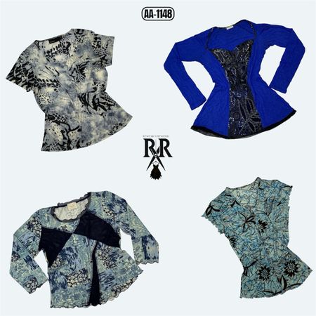 Y2K  Blue Hour Vibe Mix Tops (AA-1148)