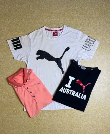 TH# 256 Vintage Puma Mixed T-Shirts | Crew Neck & Henley | Sportswear Graphic Tees