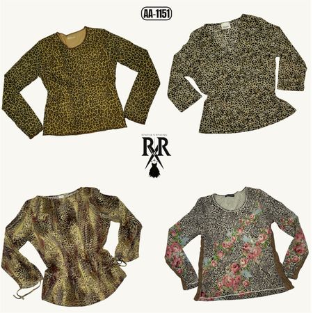 Y2K Animel Printed Full Sleeve Tops (AA-1151)
