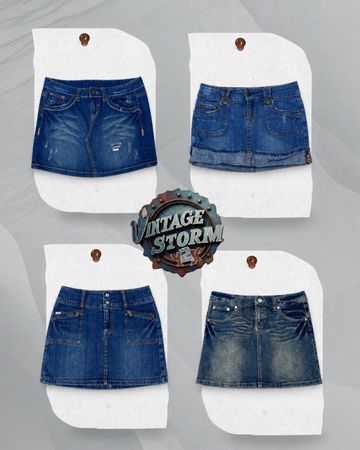 Y2K Denim Mini Skirts