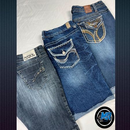 Y2k denim shorts