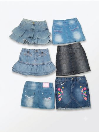 Y2K Denim Mini Skirts(VM-91)