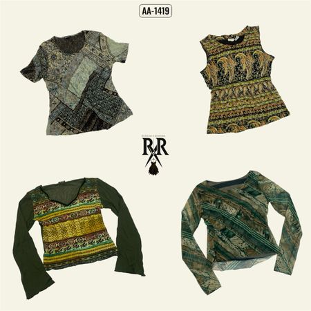 Y2K Natural Vibe Mix Tops (AA-1155)