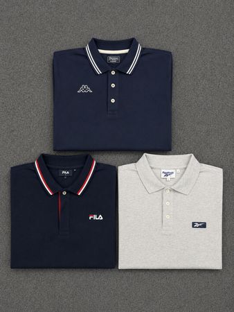 Mix maglietta polo con marchio